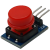 丢石头 带帽按键开关 轻触式按键微动开关 arduino 单片机外设 红色 10盒