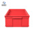 米奇特工 分格零件盒塑料收纳盒子物料分类周转箱 小4格箱350*200*85红色