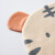 威尔贝鲁(WELLBER)婴儿帽子新生儿胎帽护囟门四季通用薄款0-6个月初生宝宝帽小虎款34cm