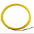 电工穿线拉线器塑料钢电线网线穿管器光纤线槽引线器弹簧头穿线器 20米黄色塑料钢（送2条束线器）