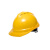 易工鼎安全帽 国标ABS防砸抗冲击工地施工头盔 V型透气款 黄色