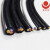 金龙羽 RVV3*4平方电线电缆 国标电源线护套线防水铜芯软电缆100米 黑色 1卷