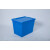 塑料周转箱带盖物流运输箱加厚物料箱框长方形斜插式收纳箱塑料箱 长宽高60*40*45厘米特蓝色 长宽高70*50*55厘米超大号 大号