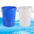 康丽雅 K-0319 大号圆形塑料水桶 物业储水桶工业收纳桶清洁桶垃圾桶 100L无盖白色