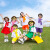 夏季中小学生校服套装幼儿园园服多巴胺彩色班服六一表演服演出服 紫色男款三件套(带披肩) 160cm