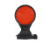 双面充电式警示灯锂电磁吸式防护信号灯地铁红色红闪灯 短款（双红） 铝合金外壳