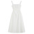 纪堡驰领证小白裙白色吊带连衣裙女新方领法式小众长裙子 白色 S