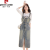 皮尔卡丹牛仔背带裙套装女2024年春秋季新款高腰修身显瘦吊带连衣裙两件套 T恤+背带裙两件套 M