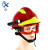 讯阳 F2消防救援头盔 头部防护防砸抢险救援头盔 带灯消防救援安全帽 F2头盔+头灯+护目镜
