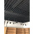 铝铁格栅集成吊顶装饰材料自装格子葡萄架天花板木纹塑料黑白网格 加厚铝黑高3厘米1515支 含