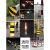 红白黄黑反光膜高速交通安全限高柱子警示带夜间防撞路桩反光贴条 浅黄色 60cm宽3黑3黄50米