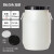 奕多美 圆形塑料化工桶提环工业废液桶带盖发酵桶 25L白色（加厚款）YDM-HXP-HGT