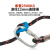 SHANDUAO五点式安全带AD9072双小钩1.8米+合金钢扣安全带