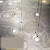 后现代北欧轻奢设计师餐厅个性飞碟玻璃水滴螺纹形极简吊灯艺术展 螺旋款40cm