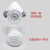 旁皮湾 pi-05硅胶防毒面具一套含100片棉 防尘面罩防工业粉尘化工气体喷漆打磨防异味电焊防烟pix1