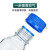 玻璃蓝盖丝口试剂瓶透明棕色中性料100/250/500/1000ml储存罐 蓝盖透明1000ml