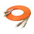 LHG 光纤跳线 LC-SC 多模双芯 橙色 25m LC/SC-MM-25米