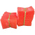 贝傅特 红色气泡袋 泡沫包装袋气泡膜垫片全新料防震泡泡袋打包袋 30*35cm（100只）