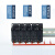 森扬 SNAYN 中间继电器连接条底座线圈汇流排叉型线圈 HH52P短接条 10位 蓝色 （10个装）
