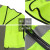 SFvest反光安全背心工地施工反光衣夏季交通环卫工作服马甲定制 荧光黄实布口袋款 3XL码