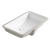 宫碟（GONGDIE）日式极简白色风格加深台下盆超大尺方形弧底陶瓷洗脸盆卫生间 1800单盆套装