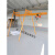 360度旋转架子室外装修小型吊运机220v电机提升机建筑吊机 墙壁单独立柱【不含支架 电动葫芦】