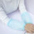 韩版蕾丝花边套袖女短款务办公手袖夏季防晒防污护袖头 蕾丝透明浅蓝色 蕾丝透明杏色