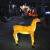 博雷奇仿真动物模型景观灯户外公园花园圣诞节小鹿摆件工程装饰灯具 大斑马160*55*170