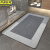 京洲实邦 50*80cm（矩形）灰 卫生间吸水速干地毯地垫门口浴室防滑脚垫厨房垫JZSB-9060