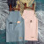 韩式围裙时尚款漂亮洋气的围兜大人做饭衣厨房背心式防水防油 钉扣背带防水纯米色-彩虹