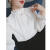星贝莉女士小衫春季2024年流行的新款白色仙气秋季上衣女2024收腰很仙雪 白色（带内衬） S建议80-90斤