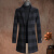 格森图冬季加厚毛呢大衣男中长款韩版修身双面羊绒大衣外套羊毛双面呢潮 灰色（2050） 175/92L