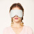 定制定制双面睡眠眼罩四季男女通用遮光透气午休眼罩凉感冰丝眼罩 E-藕粉色浅灰蓝