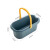 庄太太  长方形塑料拖把桶清洁洗涮墩布桶【蓝色小号】XG