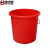 集华世 多功能加厚手提装水塑料桶【36*34cm红色22L】JHS-0176