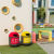 户外幼儿园分类垃圾桶商用个性创意收纳桶办公室卡通可爱 42*58cm深蓝