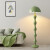 毕柯舒欧普 灯奶油风蘑菇落地灯中古 Vintage艺术客厅沙发旁装饰氛围立 翡翠绿-45*155cm-三色变光