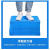 加厚塑料箱长方形周转箱胶箱筐收纳盒带盖储物流运输箱配件工具箱 465-220箱（520*380*230） 蓝色无盖（加厚新料）
