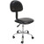 椅子升降靠背椅办公室实验室滑轮椅PU皮革软面座椅360°旋转凳 座高 50-69cm 铝合金脚