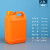 HDPE耐酸碱密封5升化工包装桶5KG小方桶壶消毒液2.5l塑料桶 2.5L-半透明