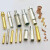 定制加工铜插针插孔航空连接器插头公母铜针pin针水实心镀金插 1.5开槽公母针10个