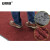 安赛瑞 双条纹PVC复合地垫 防尘防水门垫 绒面门口卫生间脚垫 40×60cm 暗红色 10710