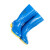 沸耐笙 FNS-04589 建筑工地菜市场水产养殖中性加棉绒中筒pvc雨鞋 蓝色单鞋 36码 双