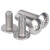 铁屹 螺栓 304不锈钢十字大扁头机螺丝 十字槽圆头机丝 M6×8（60个） 