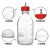 补料瓶发酵罐不锈钢瓶盖14孔单通双通三通四通蓝盖试剂瓶加 小号500ml四通4-6