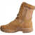 新式棕色战靴正版真皮工装靴火户外训练靴高帮侧拉链防水安保靴 羊毛 42