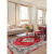 新疆地毯摩洛哥欧式客厅地毯新疆茶几毯天津家用沙发感复古波斯 艾菲斯(红)[] 180*250cm【适合中小户型客厅】