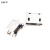 2P插脚贴片直插牛角麦克安卓V8口接口平口Micro USB插座MK5P母座 立式插板 二固定脚长1.5 平口(5