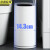 京洲实邦 15L双桶灰 轻奢客厅厨房夹缝圾垃圾桶带盖小窄筒JZSB-1112