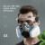盛融乾防毒面具全面罩化工甲醛喷漆呼吸防护罩全脸防尘面罩打农 双罐防尘毒7件套